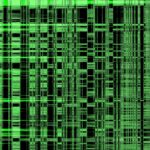 A green and black background with lines