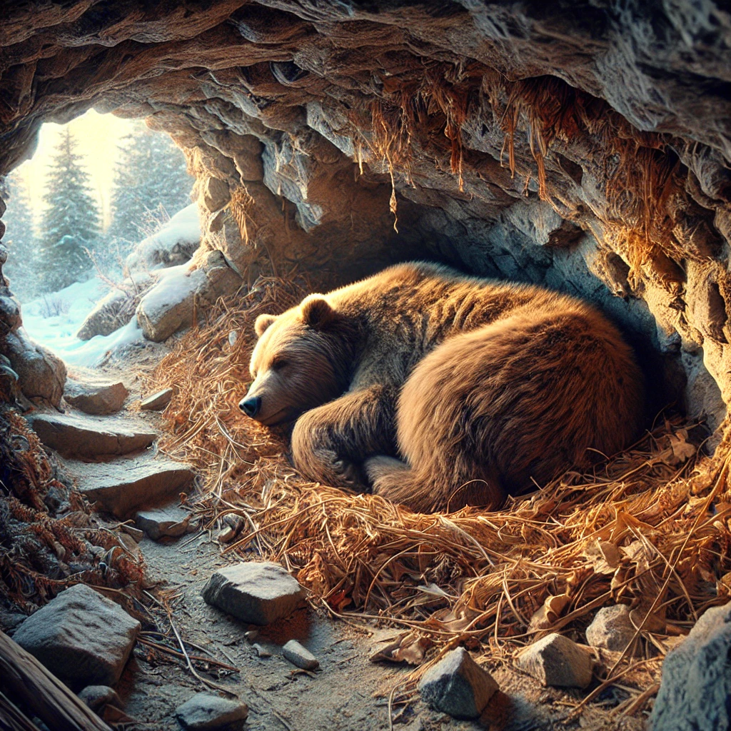 Hibernation in bears 🐻